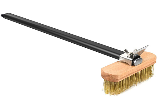 Pizza oven cleaning brushes